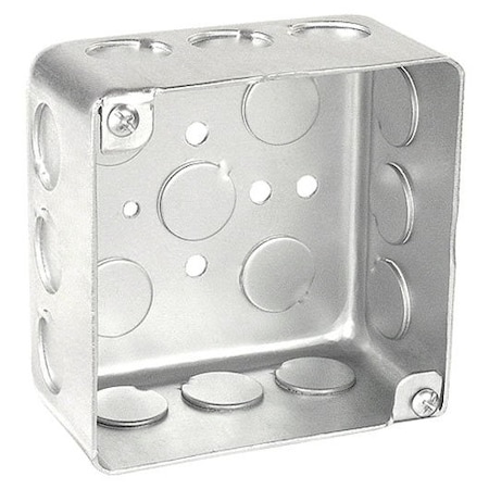 Southwire Electrical Box, 30.3 cu in, Square Box Type, 4 Gangs, Steel, Square Shape 52171-1/2DR